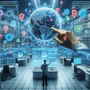 DALL·E 2023-10-19 23.36.34 - Photo of a high-tech healthcare research facility where a person is immersed in a virtual interface, selecting datasets from two main documents. Tags 
